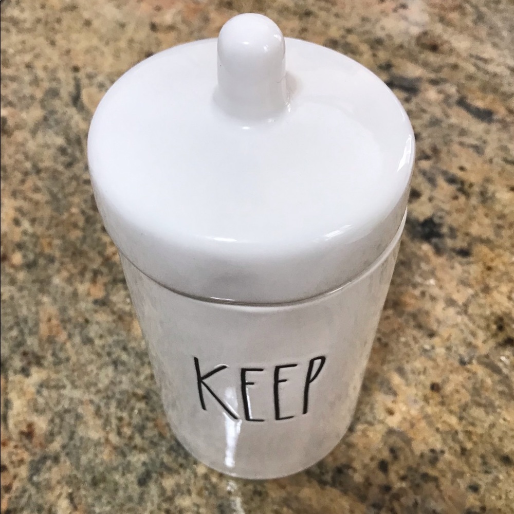 Rae Dunn Keep Canister. Bath Storage Jar. New. - Picture 1 of 2